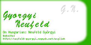 gyorgyi neufeld business card