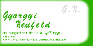 gyorgyi neufeld business card